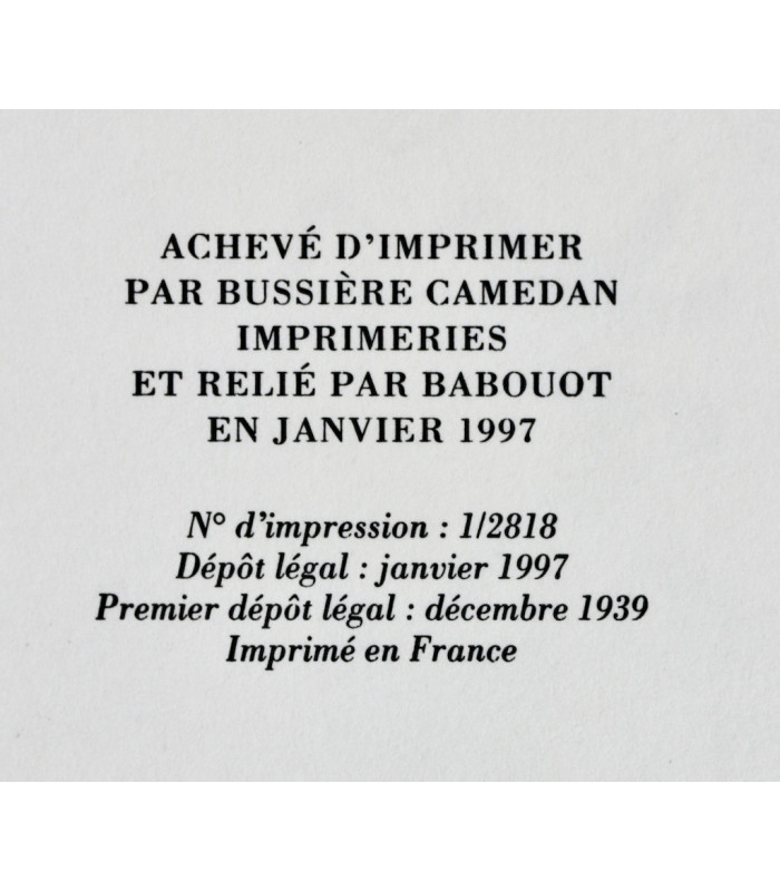 QUENEAU (Raymond) - Un Rude hiver. Fac-similé - PRASSINOS (Mario)