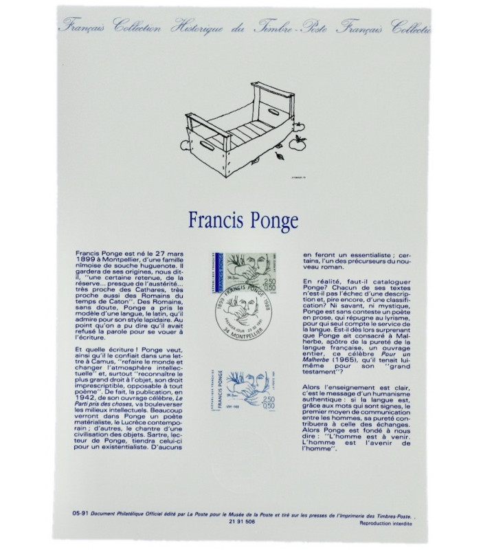 PONGE (Francis) - Voyage dans le parti pris des choses - MATHIEUX-MARIE (Jean-Michel)