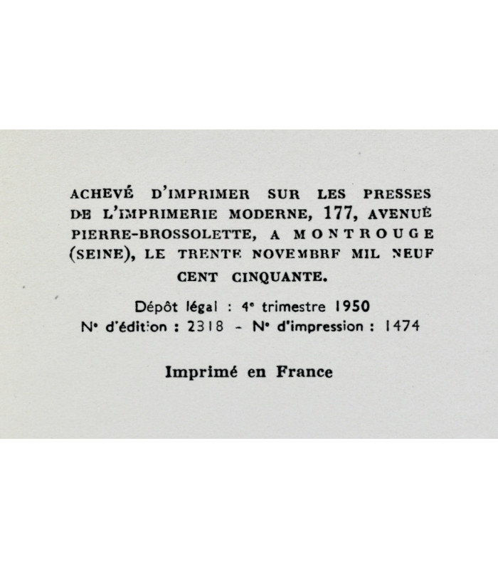 GIDE (André) - Les Caves du Vatican - BONET (Paul)