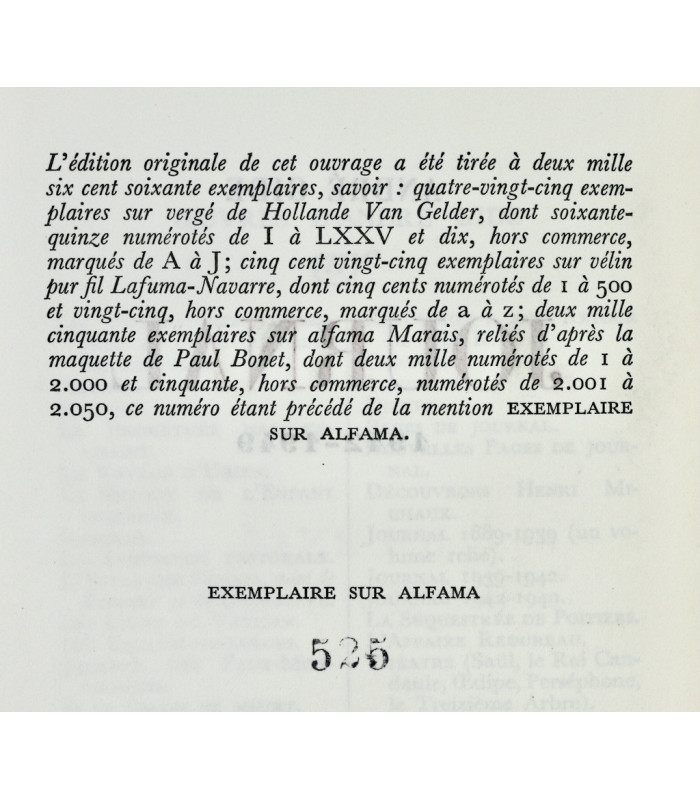 GIDE (André) - Journal 1942-1949 - BONET (Paul)