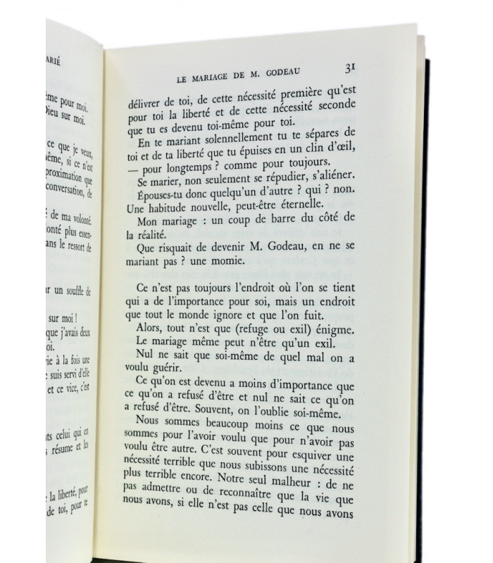 JOUHANDEAU (Marcel) - Monsieur Godeau marié - PRASSINOS (Mario)