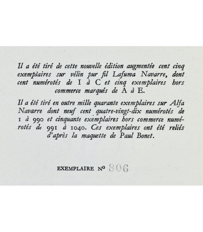 VALÉRY (Paul) - Monsieur Teste - BONET (Paul)