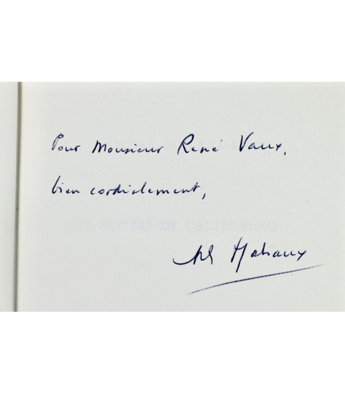 MALRAUX (André) - Les Noyers de l’Altenburg - BONET (Paul)