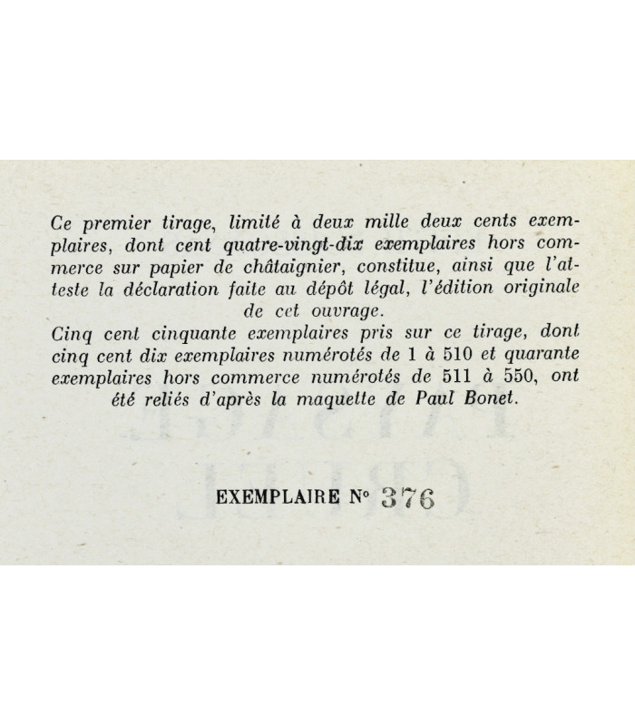 BOISSONNAS (Édith) - Paysage cruel - BONET (Paul)