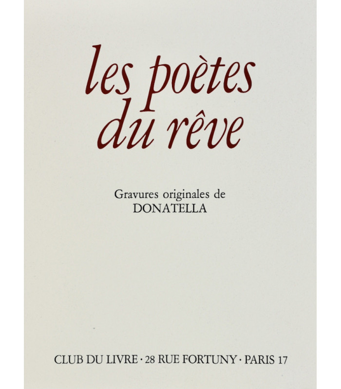 [COLLECTIF] - Les Poètes du rêve - DONATELLA