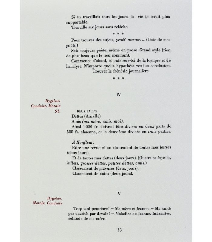 BAUDELAIRE (Charles) - Journaux Intimes - HAUTERIVES (Arnaud d')