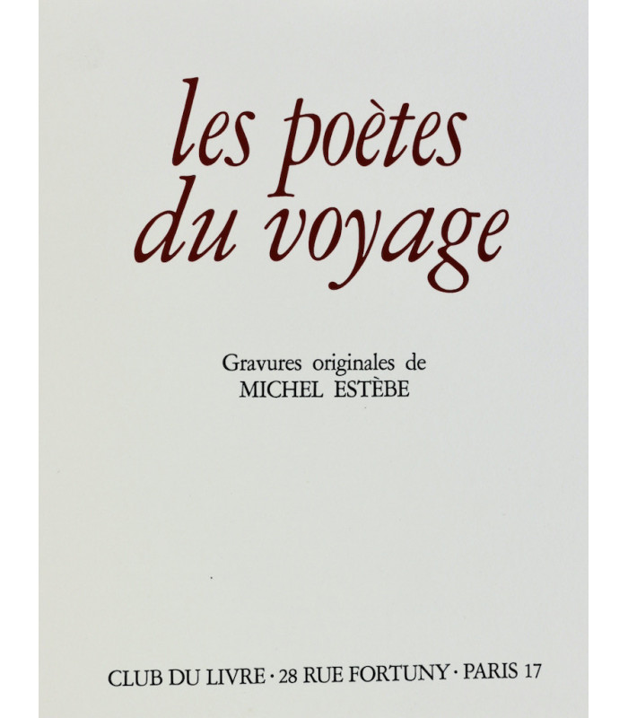 [COLLECTIF] - Les Poètes du rêve. Les Poètes du voyage - DONATELLA & ESTÈBE (Michel)