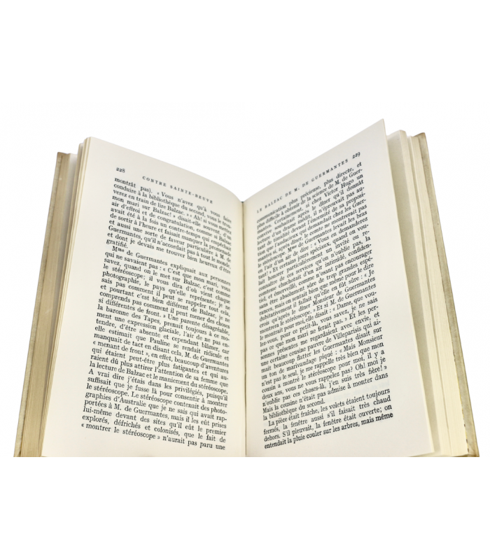 PROUST (Marcel) - Contre Sainte Beuve - BONET (Paul)