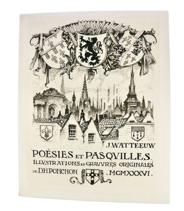 WATTEEUW (Jules) - Poésies et pasquilles - PONCHON (D.-H.)