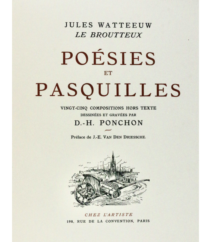 WATTEEUW (Jules) - Poésies et pasquilles - PONCHON (D.-H.)