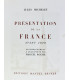 MICHELET (Jules), ROMAINS (Jules) & SUARÈS (André) - Présentation de la France - ROCHE (Marcel), SOULAS & JACQUEMIN (André)