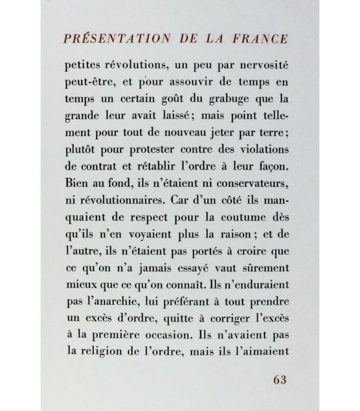 MICHELET (Jules), ROMAINS (Jules) & SUARÈS (André) - Présentation de la France - ROCHE (Marcel), SOULAS & JACQUEMIN (André)