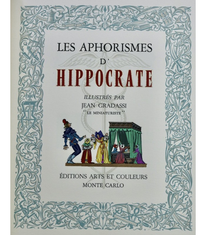 HIPPOCRATE - Les Aphorismes - GRADASSI (Jean)