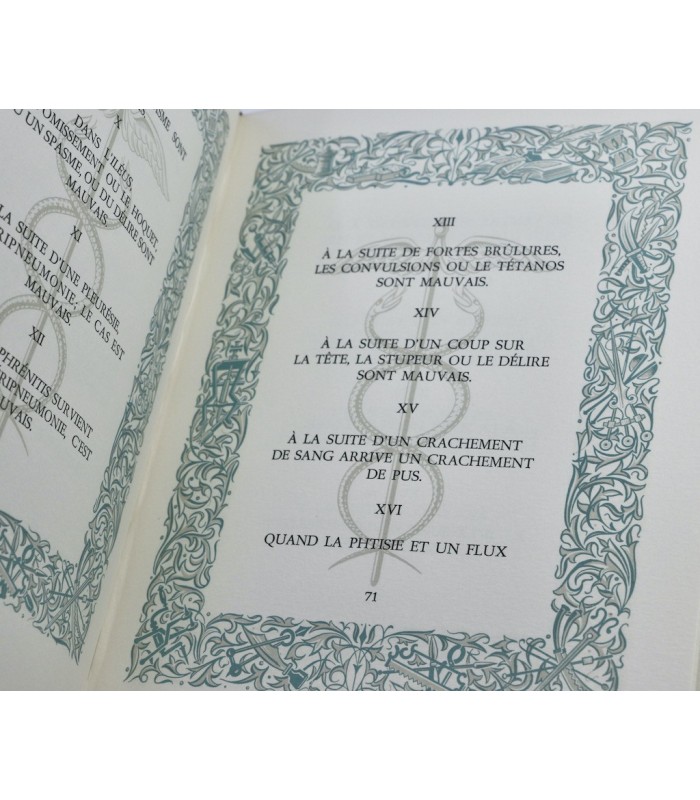 HIPPOCRATE - Les Aphorismes - GRADASSI (Jean)