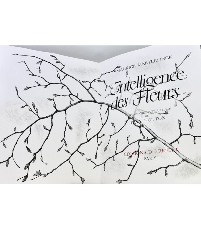 MAETERLINCK (Maurice) - L’Intelligence des Fleurs - NOTTON (Tavy)