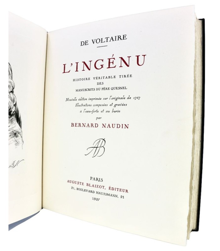 VOLTAIRE - L’Ingénu - NAUDIN (Bernard)