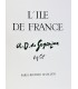 HÉRON DE VILLEFOSSE (René) - L'Ile de France - DUNOYER DE SEGONZAC (André)