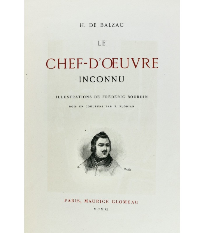 BALZAC (Honoré de) - Le Chef-d’œuvre inconnu - BOURDIN (Frédéric) & MAHEY (James)