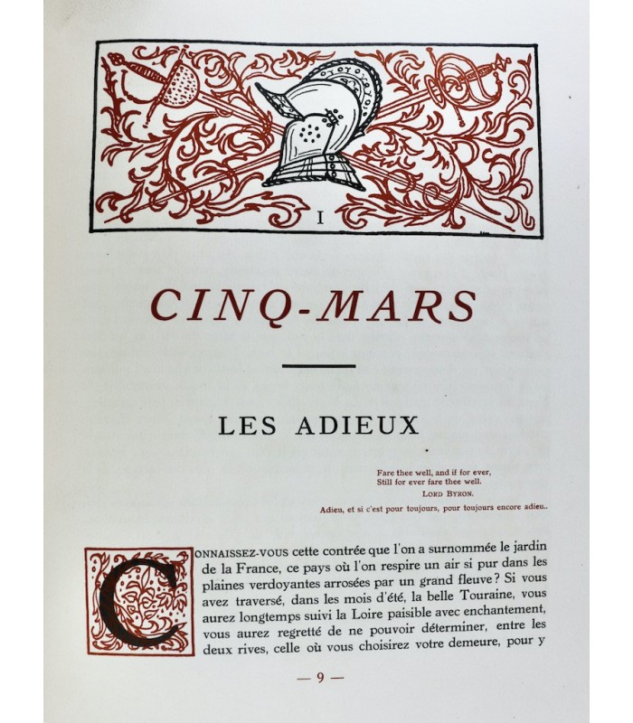 VIGNY (Alfred de) - Cinq-Mars ou une conjuration sous Louis XIII - ARNOUX (Guy)