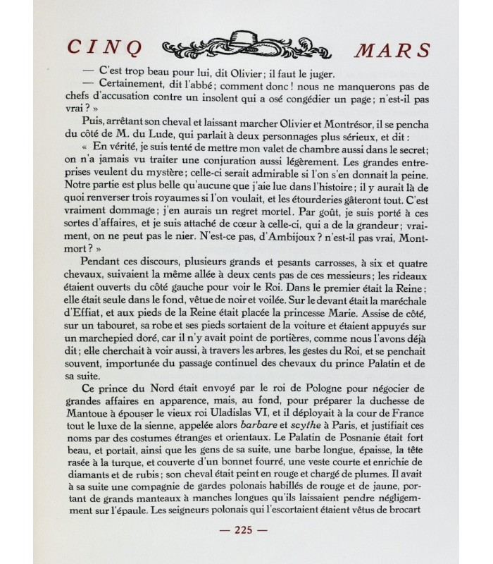 VIGNY (Alfred de) - Cinq-Mars ou une conjuration sous Louis XIII - ARNOUX (Guy)