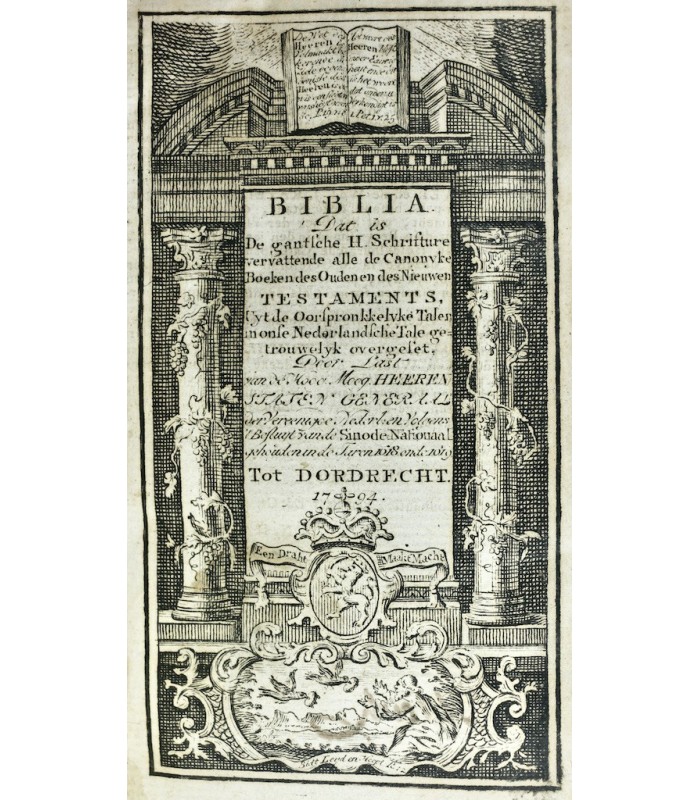 [RELIURE] - [BIBLE] - Biblia. Dat is, De Gantsche H. Schrifture