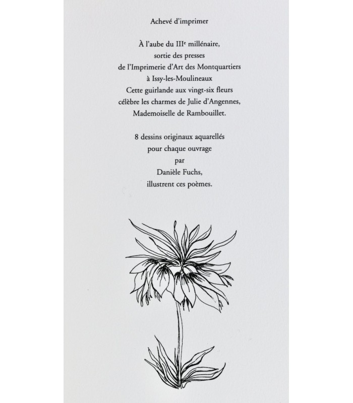 SAINTE-MAURE (Charles de) - Guirlande de Julie - FUCHS (Danièle)