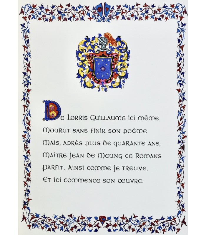 LORRIS (Guillaume de) & MEUNG (Jehan de) - Le Roman de la rose - MINCET (Jean-François)