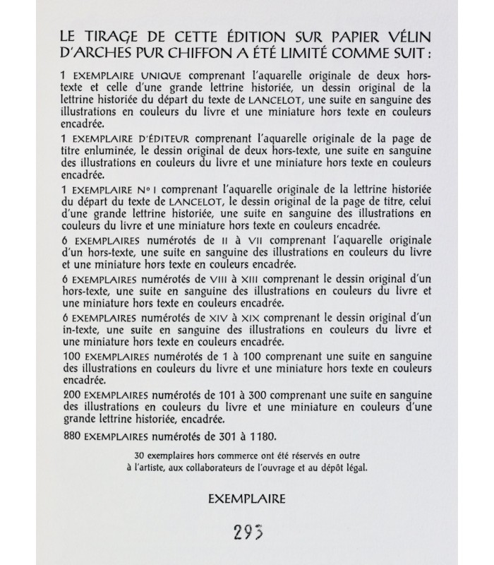 BOULENGER (Jacques) - Les Romans de la Table ronde – Les Amours de Lancelot du lac - DE LISI (Patricia)