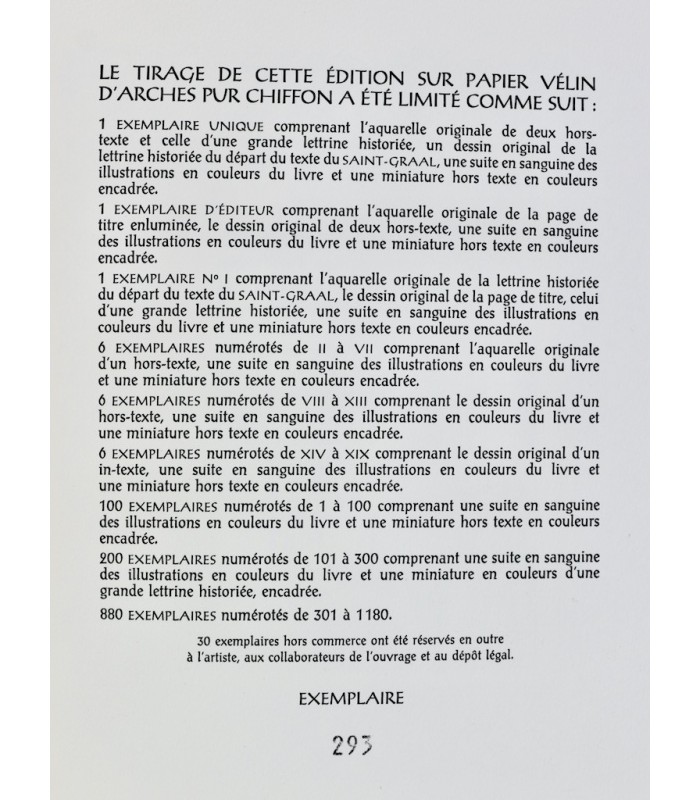 BOULENGER (Jacques) - Les Romans de la Table ronde. Le Saint-Graal - JOUBERT (Pierre)