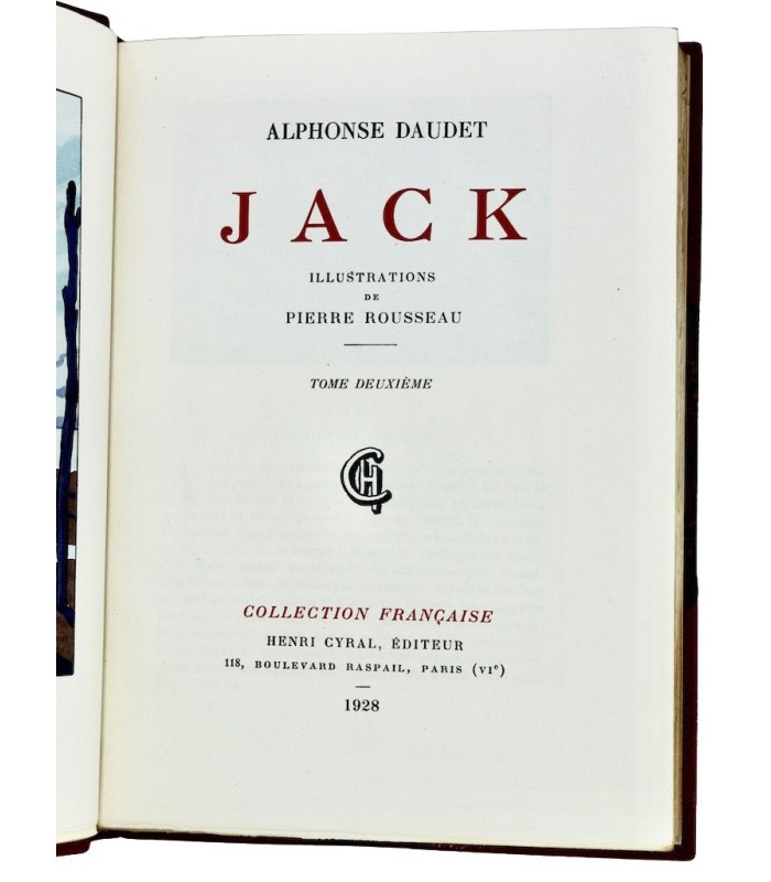 DAUDET (Alphonse) - Jack - ROUSSEAU (Pierre)