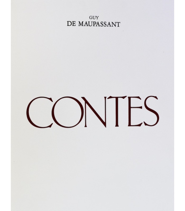 MAUPASSANT (Guy de) - Les Contes choisis - STHOLL (Jean-Pierre)