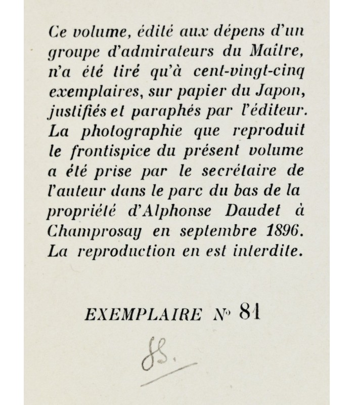 DAUDET (Alphonse) - La Doulou