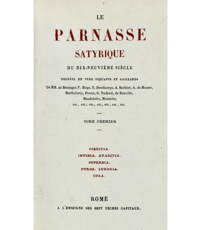 COLLECTIF - Le Parnasse satyrique du dix-neuvième siècle - ROPS (Félicien)