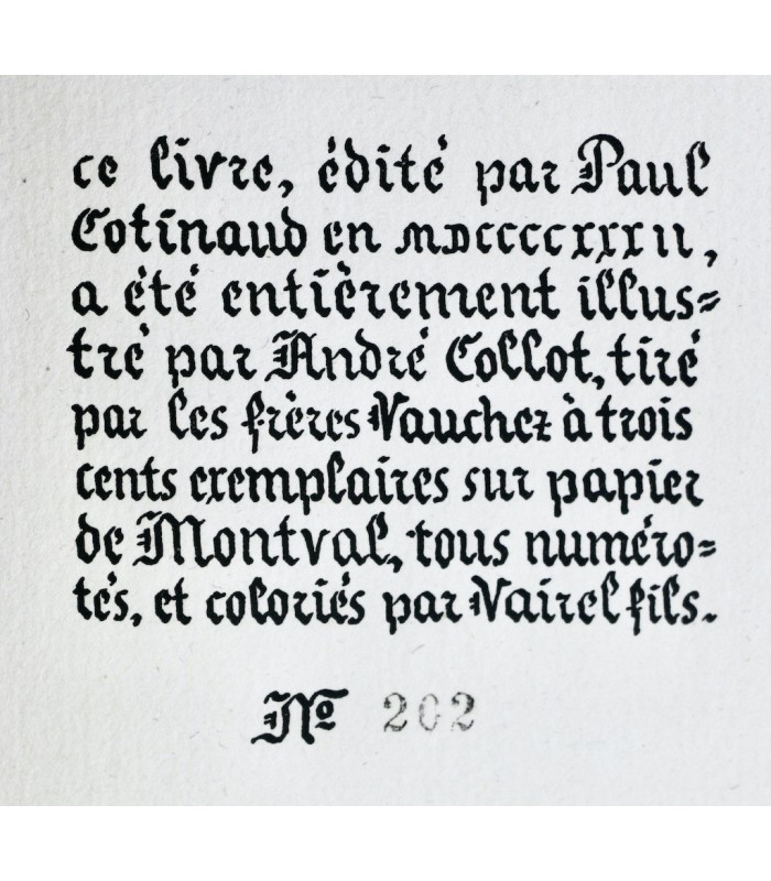 VILLON (François) - Ballades - COLLOT (André)