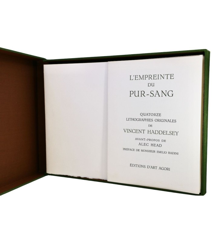HADDELSEY (Vincent) - L’Empreinte du pur-sang