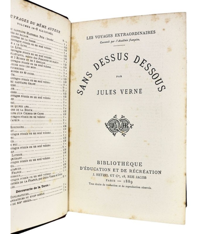 VERNE (Jules) - Sans dessus dessous