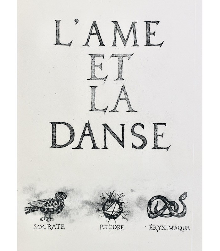 VALÉRY (Paul) - L’Âme et la Danse - HALLEZ (Jacques)