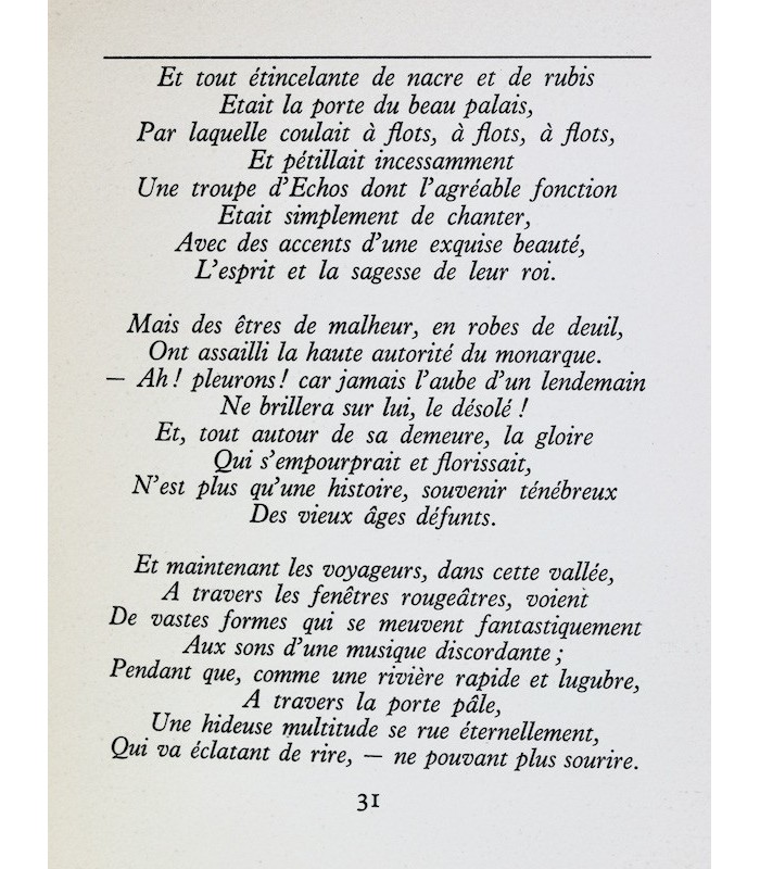 POE (Edgar Allan) - La Chute de la Maison Usher - RISCHMANN (Ram)