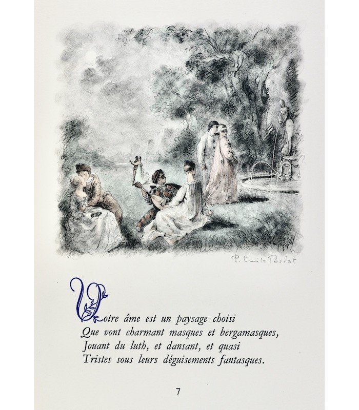 VERLAINE (Paul) - Fêtes galantes - BÉCAT (Paul-Émile)