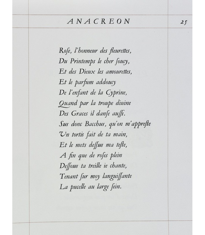 ANACREON - Odes - DECARIS (Albert)