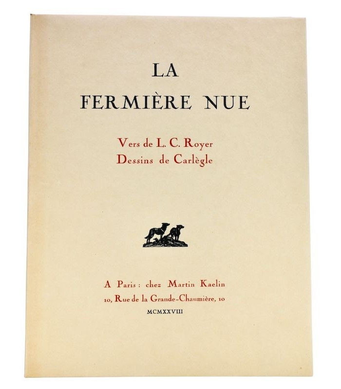 ROYER (Louis-Charles) - La Fermière nue - CARLÈGLE (Charles-Émile Egli, dit)