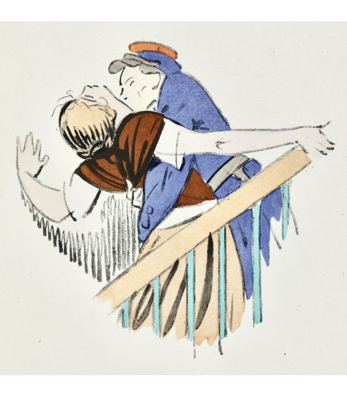 ROYER (Louis-Charles) - La Fermière nue - CARLÈGLE (Charles-Émile Egli, dit)