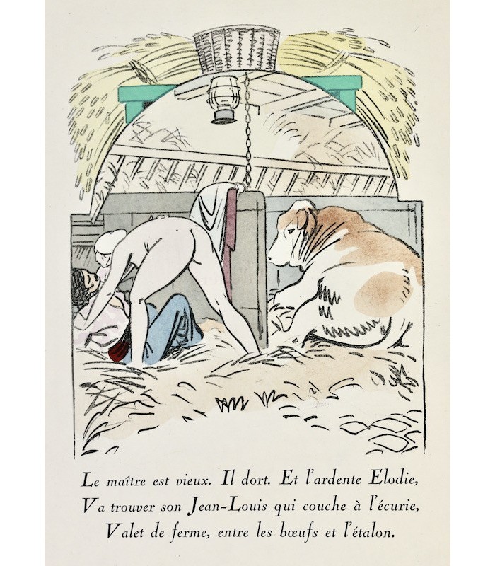 ROYER (Louis-Charles) - La Fermière nue - CARLÈGLE (Charles-Émile Egli, dit)