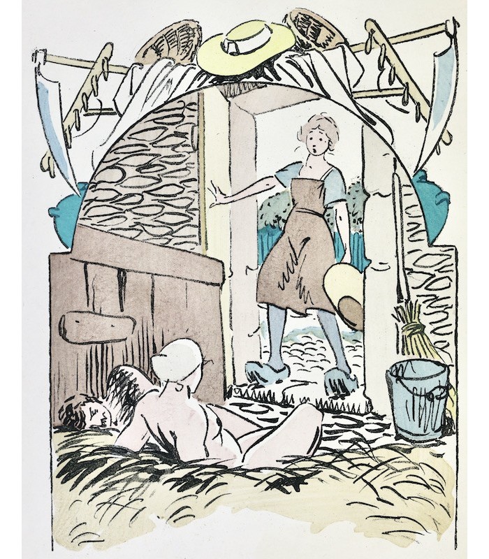 ROYER (Louis-Charles) - La Fermière nue - CARLÈGLE (Charles-Émile Egli, dit)