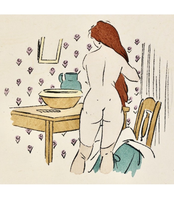 ROYER (Louis-Charles) - La Fermière nue - CARLÈGLE (Charles-Émile Egli, dit)