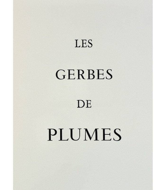 GASCAR (Pierre) - Les Gerbes de Plumes - SIMON (Luc)
