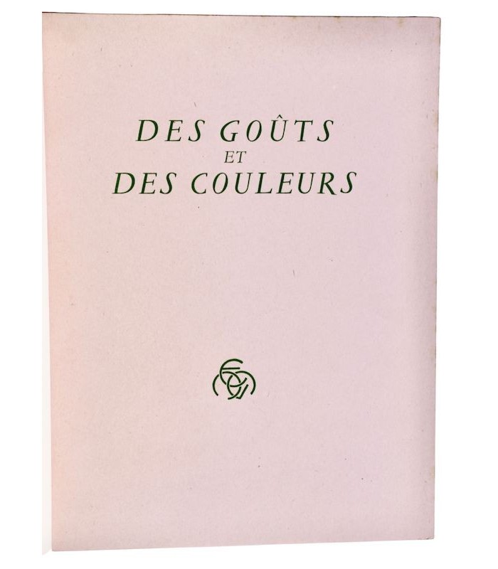 GUITRY (Sacha) - Des Goûts et des Couleurs - DIGNIMONT (André)