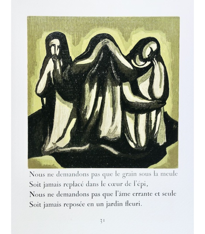 PÉGUY (Charles) - Les Cinq prières dans la cathédrale de Chartres - BERNARD (Jean)