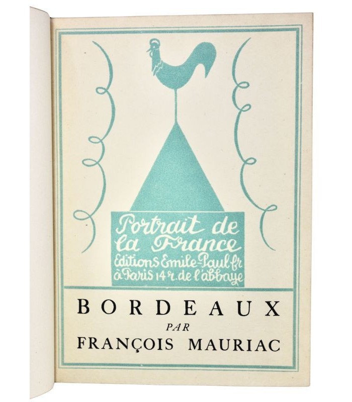 MAURIAC (François) - Bordeaux - LHOTE (André)