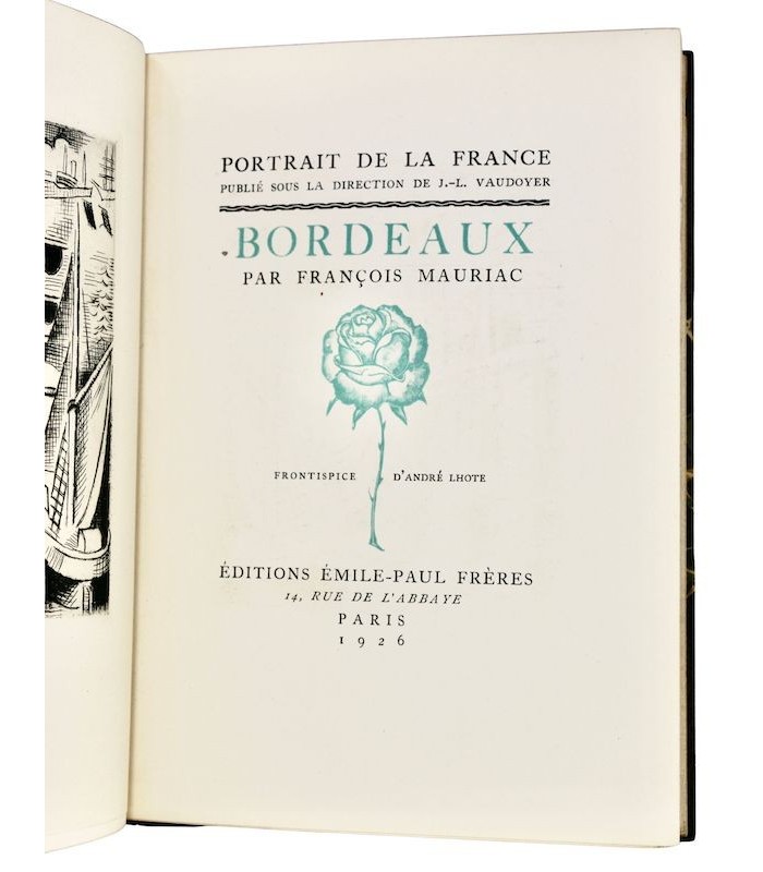 MAURIAC (François) - Bordeaux - LHOTE (André)